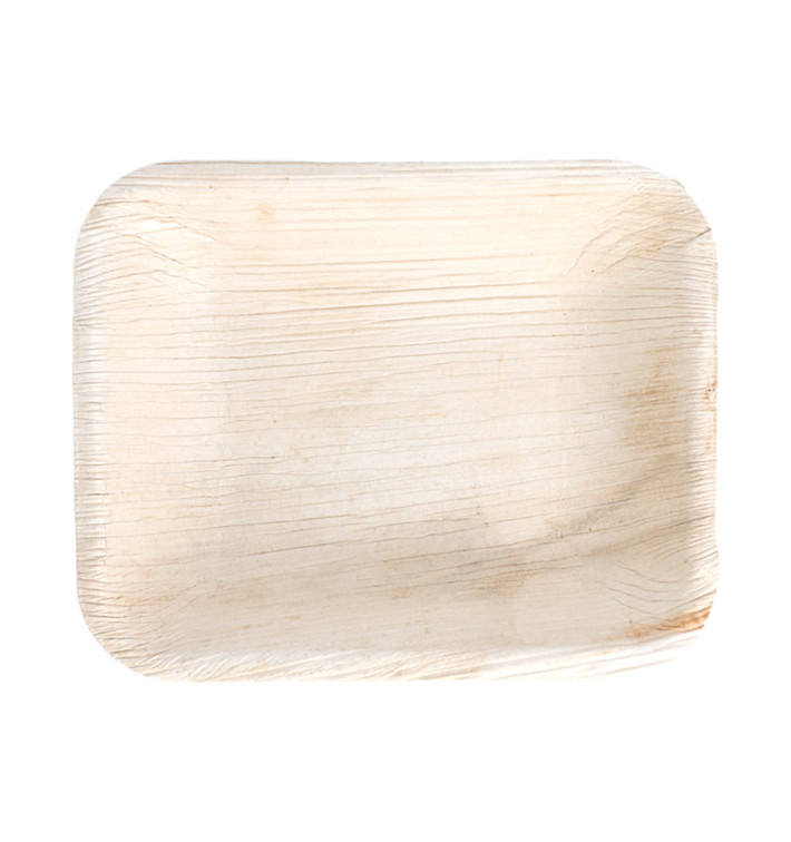 Tacki Prostokątny Liści Palmowych 16x12,5x3cm (25 Sztuk) Tacki Prostokątny Liści Palmowych 16x12,5x3cm (25 Sztuk)