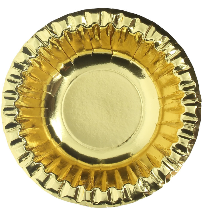 Miski Papierowe "Party" Złote Ø160mm (90 Sztuk) Miski Papierowe "Party" Złote Ø160mm (90 Sztuk)