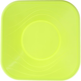 Miski Plastikowe PP Kwadratowi "X-Table" Limonka 18x18cm (8 Sztuk)
