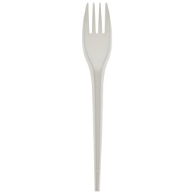 Widelczyki Biodegradowalny CPLA Białe 175mm (15 Sztuk)