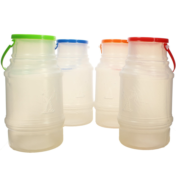 Carafe Przezroczyste Przezroczysty z Uchwytami i Pokrywka do 1000 ml (10 Sztuk) Carafe Przezroczyste Przezroczysty z Uchwytami i Pokrywka do 1000 ml (10 Sztuk)