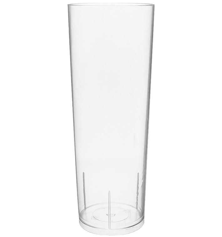 Szklanki Wysokie Plastikowe Szkło PS 300 ml (10 Sztuk) Szklanki Wysokie Plastikowe Szkło PS 300 ml (10 Sztuk)