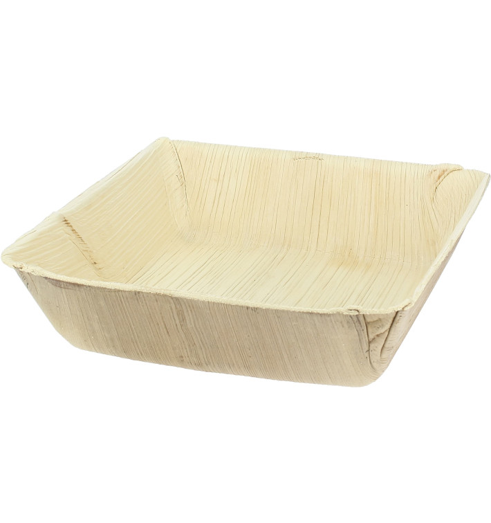 Talerz Głębokie Kwadratowi Liści Palmowych 16x16cm (25 Sztuk) Talerz Głębokie Kwadratowi Liści Palmowych 16x16cm (25 Sztuk)