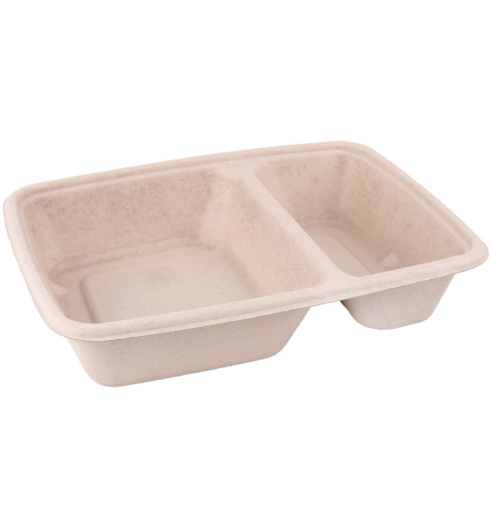 Pojemniki Trzciny Cukrowej 2C 800ml 230x165x50mm (300 Sztuk) Pojemniki Trzciny Cukrowej 2C 800ml 230x165x50mm (300 Sztuk)
