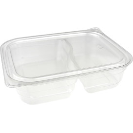 Pojemniki Plastikowe PET 2C 220/280ml 18x15x4cm (75 Sztuk)