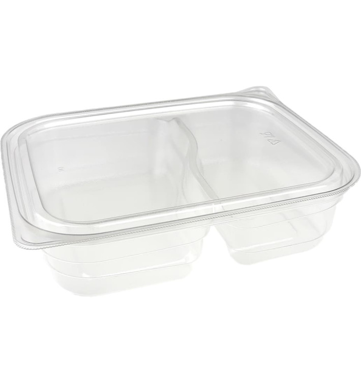 Pojemniki Plastikowe PET 2C 220/280ml 18x15x4cm (450 Sztuk) Pojemniki Plastikowe PET 2C 220/280ml 18x15x4cm (450 Sztuk)