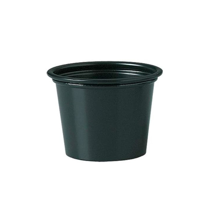 Miski na Sos PP Czarni 30ml Ø4,8cm (2500 Sztuk) Miski na Sos PP Czarni 30ml Ø4,8cm (2500 Sztuk)
