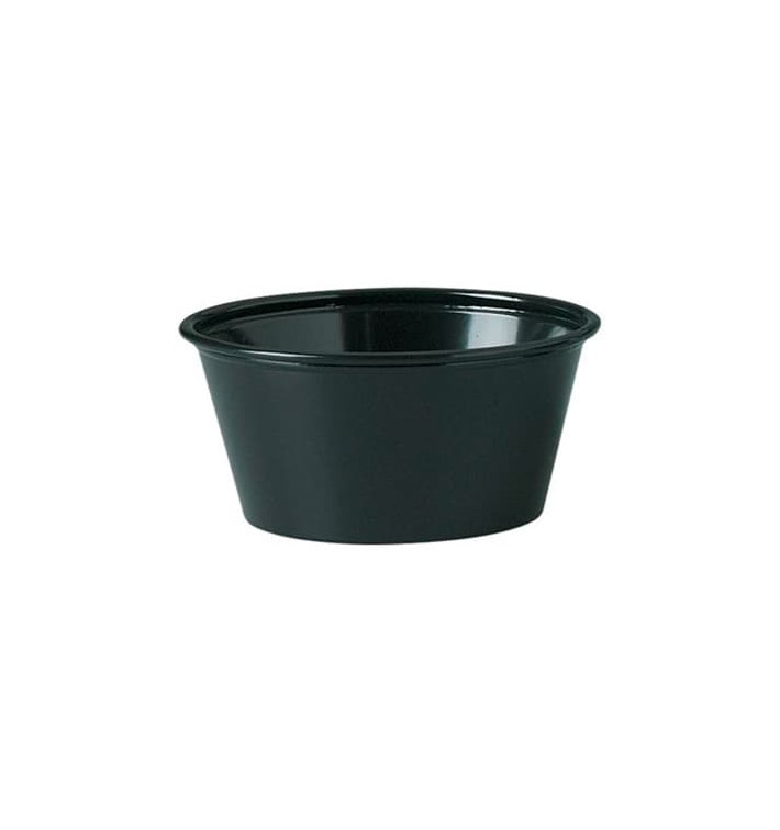 Miski na Sos PP Czarni 100ml Ø7,3cm (2500 Sztuk) Miski na Sos PP Czarni 100ml Ø7,3cm (2500 Sztuk)