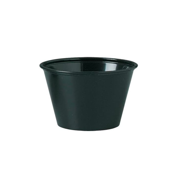 Miski na Sos PP Czarni 120ml Ø7,3cm (2500 Sztuk) Miski na Sos PP Czarni 120ml Ø7,3cm (2500 Sztuk)