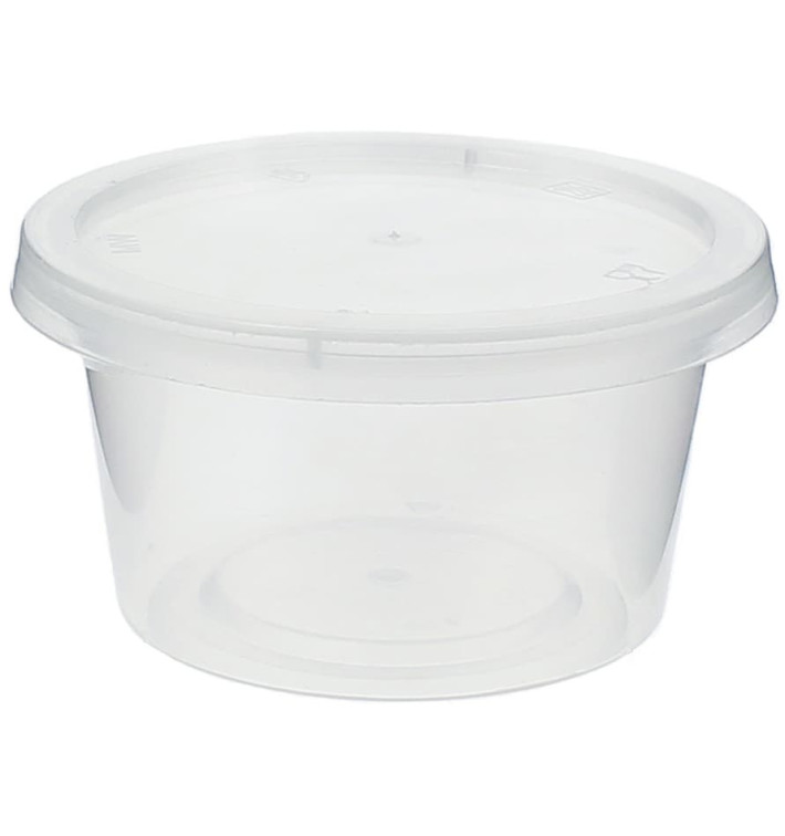 Miski na Sos PP Przezroczyste z Pokrywką 120ml (1000 Sztuk) Miski na Sos PP Przezroczyste z Pokrywką 120ml (1000 Sztuk)