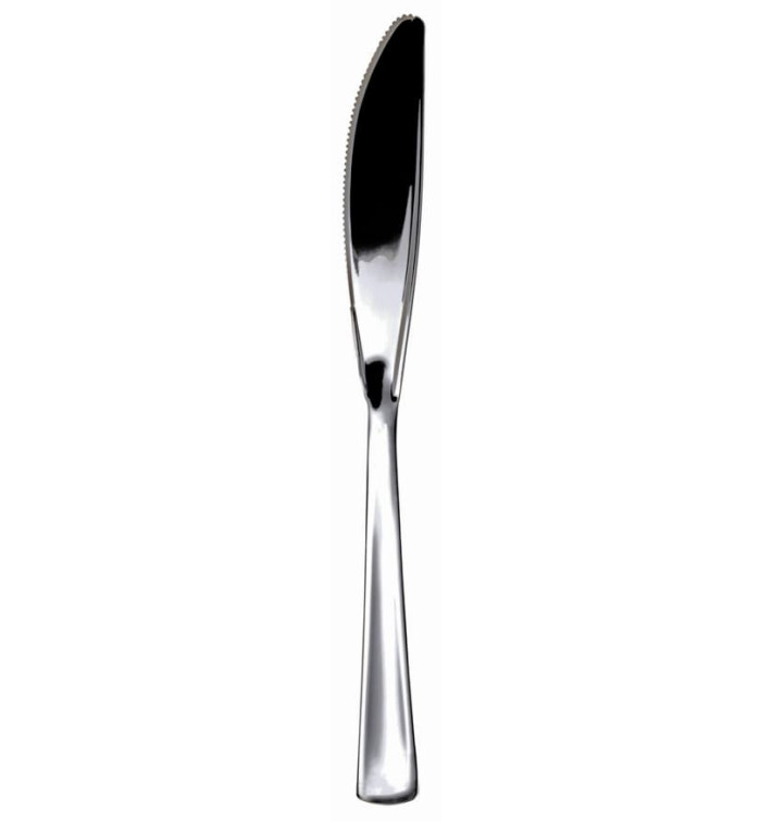 Nóż Plastikowe Srebrne 200mm (50 Sztuk) Nóż Plastikowe Srebrne 200mm (50 Sztuk)
