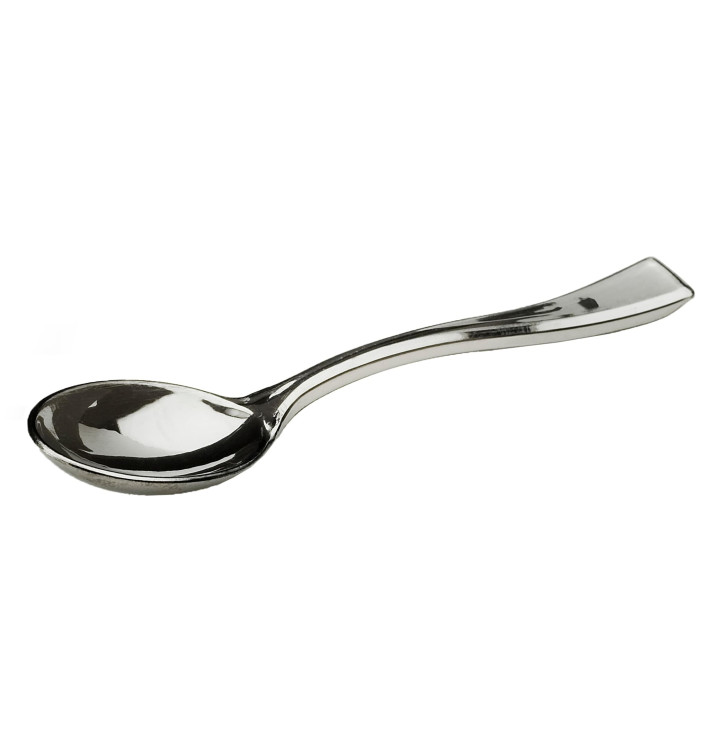 Łyżeczki Plastikowe Srebrne 130mm (1.000 Sztuk) Łyżeczki Plastikowe Srebrne 130mm (1.000 Sztuk)