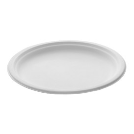 Talerz Trzciny Cukrowej Białe Ø260mm (25 Sztuk)