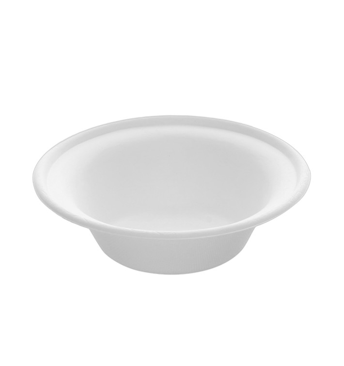 Miski Trzciny Cukrowej Białe Ø15cm 400ml (300 Sztuk) Miski Trzciny Cukrowej Białe Ø15cm 400ml (300 Sztuk)
