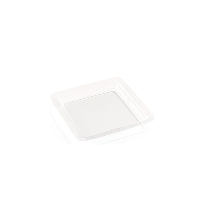 Talerz Plastikowe Bardzo Sztywny Przezroczyste 22,5x22,5cm (6 Sztuk)