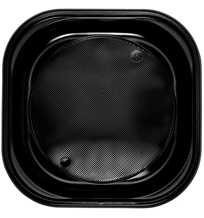 Talerz Plastikowe PS Kwadratowi Czarni 200x200mm (720 Sztuk) Talerz Plastikowe PS Kwadratowi Czarni 200x200mm (720 Sztuk)