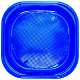 Talerz Plastikowe PS Kwadratowi Niebieski Ciemny 200x200mm (720 Sztuk)