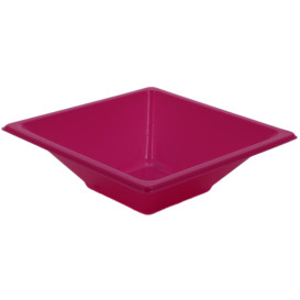 Miski Plastikowe PS Kwadratowi Fuchsia 12x12cm (25 Sztuk)