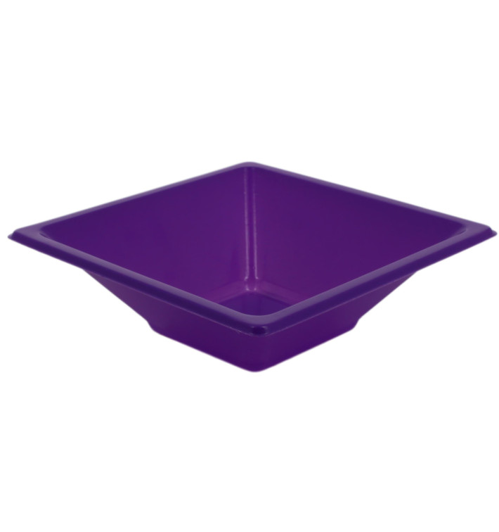 Miski Plastikowe PS Kwadratowi Liliowa 12x12cm (720 Sztuk) Miski Plastikowe PS Kwadratowi Liliowa 12x12cm (720 Sztuk)