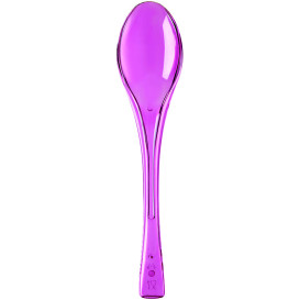 Łyżka Plastikowe Fly Fuchsia Przezroczyste 145mm (50 Sztuk)