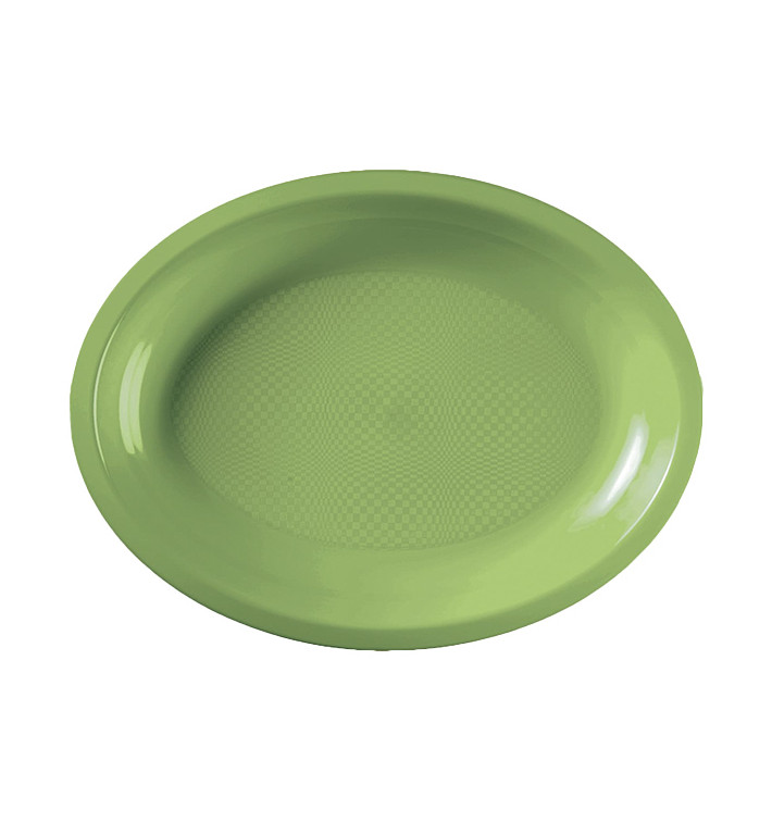 Tacki Owal Zielony Limonka Round PP 225x190mm (600 Sztuk) Tacki Owal Zielony Limonka Round PP 225x190mm (600 Sztuk)