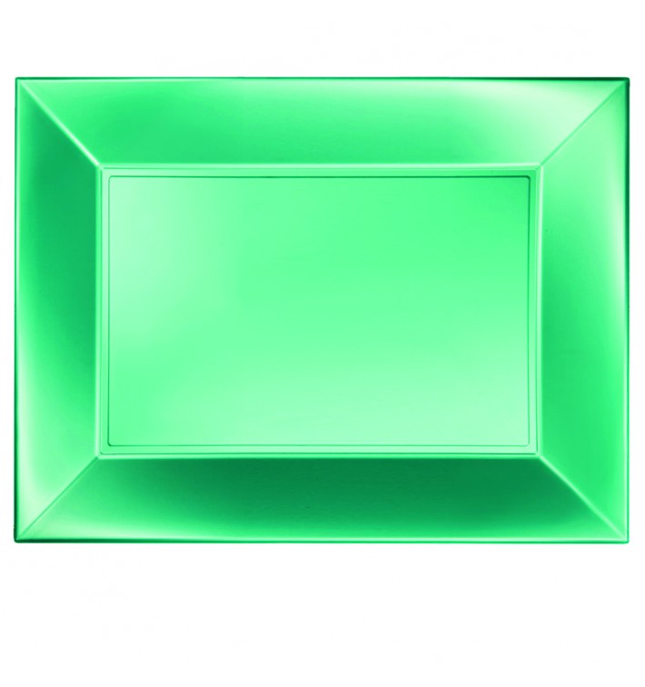 Tacki Plastikowe Zielone Nice Pearl PP 345x230mm (60 Sztuk)