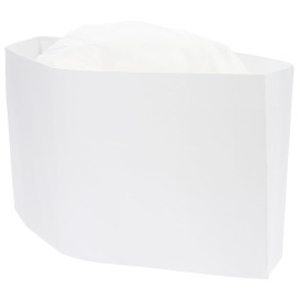 Disposable Chef Hat Pill Box White (100 Units)