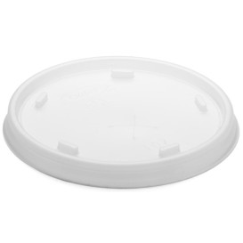 Pokrywka Plastikowe PS Przezroczysty z Krzyżykiem Ø8,1cm (100 Sztuk)