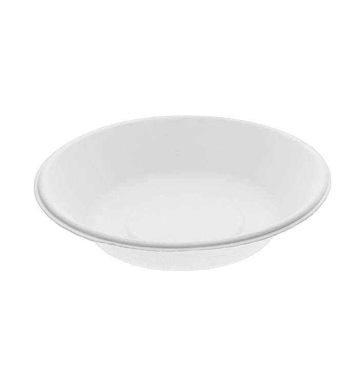Talerz Głębokie Trzciny Cukrowej Białe Ø180mm (50 Sztuk) Talerz Głębokie Trzciny Cukrowej Białe Ø180mm (50 Sztuk)