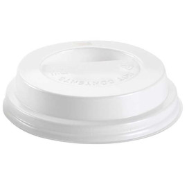 Wieczko z Otworem na Kubki Papierowe 10Oz/300ml Ø8,4cm (100 Sztuk)
