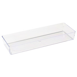 Tacki Plastikowe Prostokątny Przezroczyste 4,6x13cm (50 Sztuk)