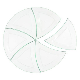 Triangulo do Degustacji "Water Green" 12,5x12x2cm (576 Sztuk)