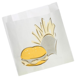Torby na Burgery Tłuszczoodporny 15+5x16cm (1000 Sztuk)
