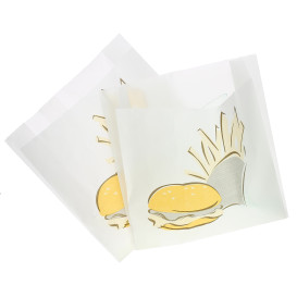 Torby na Burgery Tłuszczoodporny 15+5x16cm (1000 Sztuk)