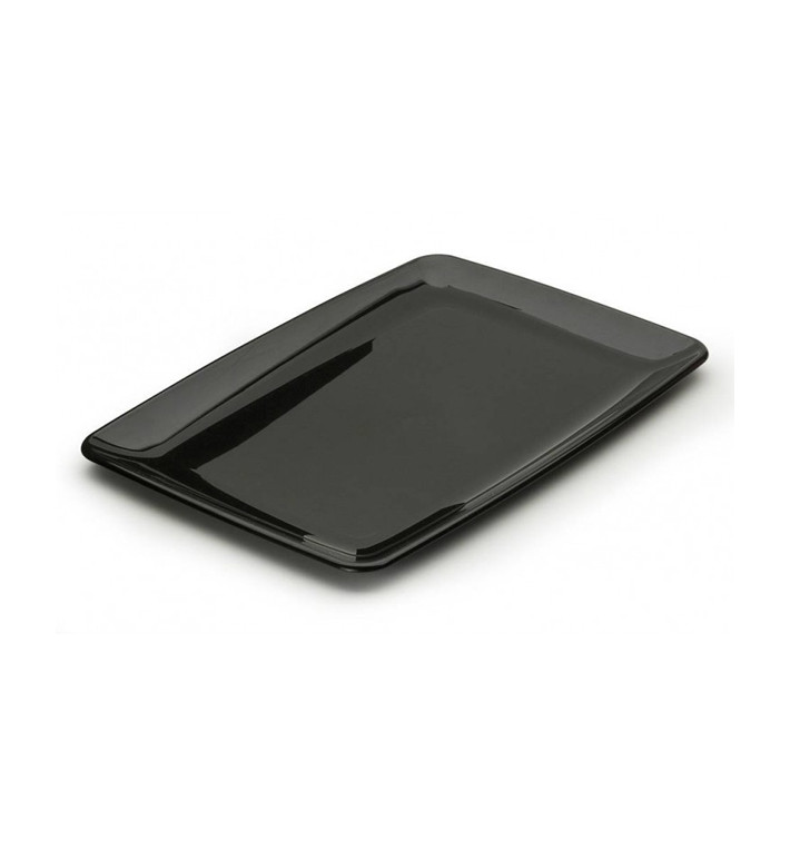 Tacki Plastikowe Prostokątny Twardego Czarni 20x28 cm (20 Sztuk) Tacki Plastikowe Prostokątny Twardego Czarni 20x28 cm (20 Sztuk)