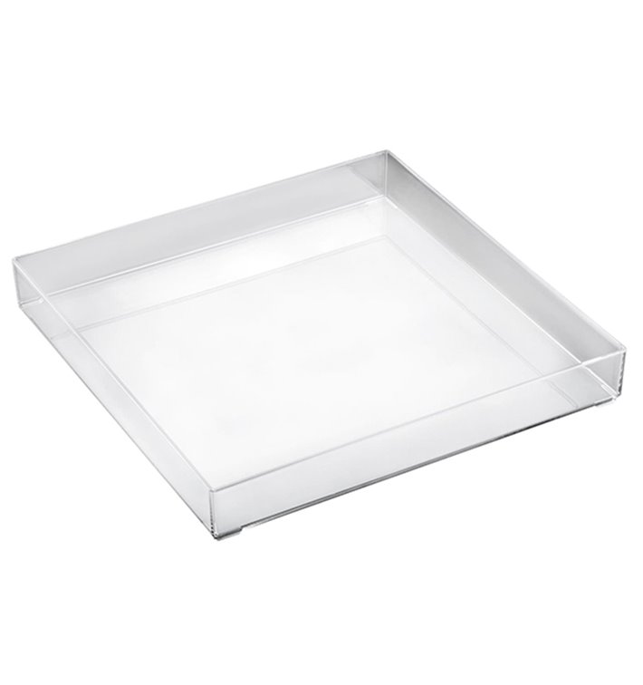 Tacki Plastikowe Tray Przezroczyste 30x30cm (1 Sztuk)