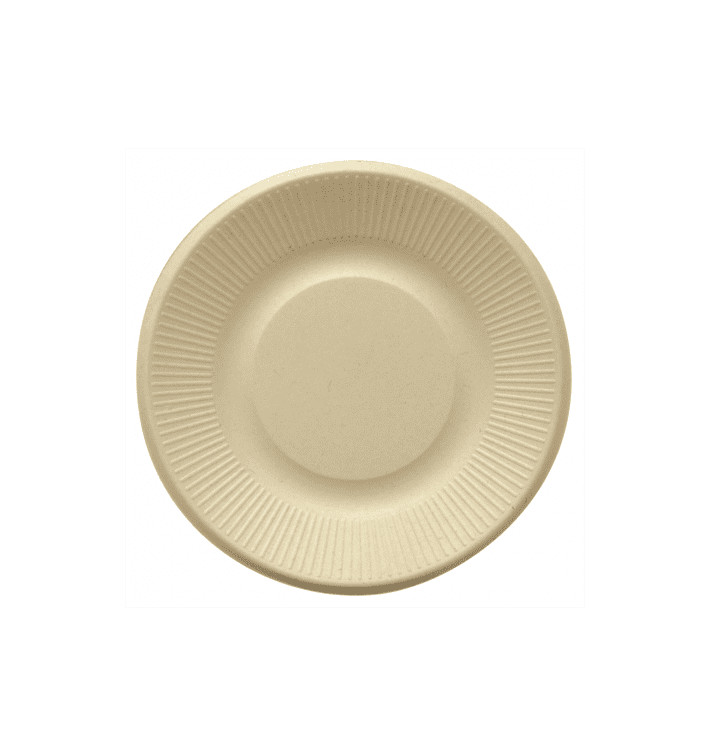 Talerz Trzciny Cukrowej Naturalne Ø210mm (50 Sztuk) Talerz Trzciny Cukrowej Naturalne Ø210mm (50 Sztuk)