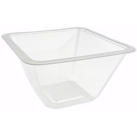 Miski Plastikowe PET Zamykane na Gorąco 375ml 120x120x70mm (50 Sztuk)
