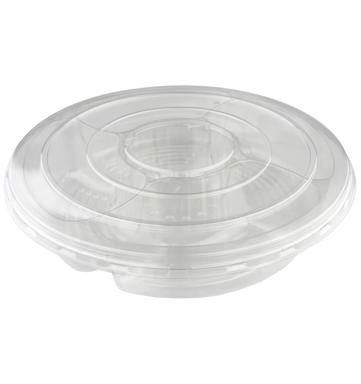 Miski Plastikowe PET 5C z Pokrywką Ø35x7cm (50 Sztuk) Miski Plastikowe PET 5C z Pokrywką Ø35x7cm (50 Sztuk)