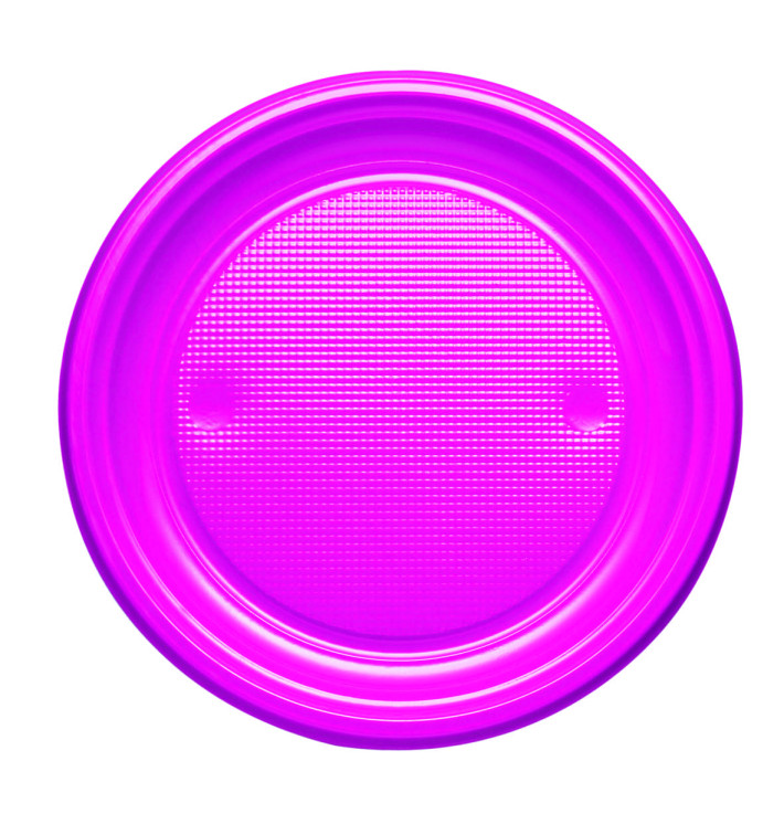 Talerz Plastikowe PS Płaski Fuchsia Ø170mm (1100 Sztuk) Talerz Plastikowe PS Płaski Fuchsia Ø170mm (1100 Sztuk)