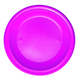 Talerz Plastikowe PS Głębokie Fuchsia Ø220mm (30 Sztuk)