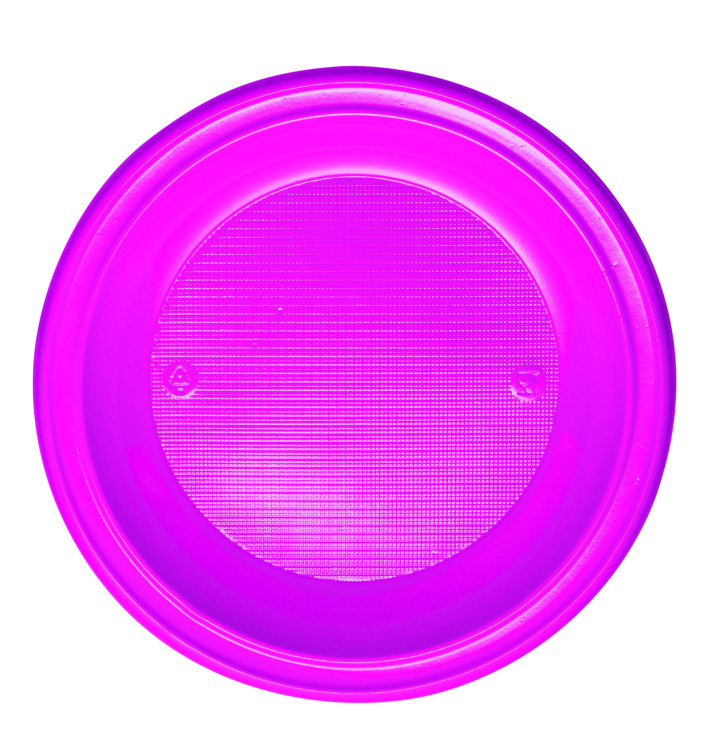 Talerz Plastikowe PS Głębokie Fuchsia Ø220mm (30 Sztuk)