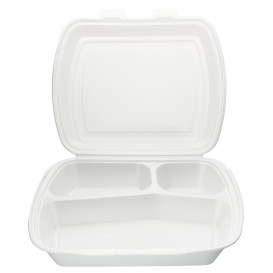 Pojemniki Styropianowe MenuBox 3 C. 240x210x70mm (250 Sztuk)