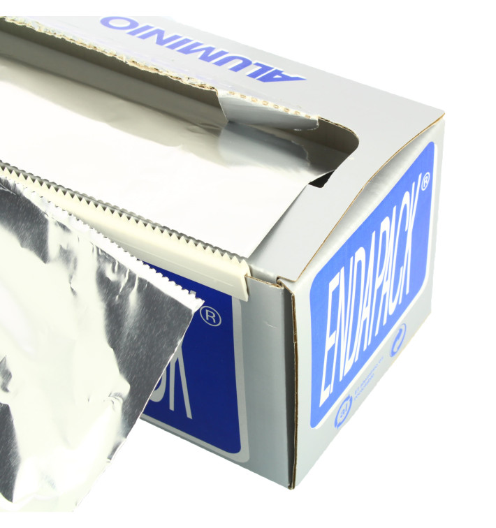 Folia Aluminowe Spożywcza 40cm x 300m 4Kg z Dozownik (6 Sztuk) Folia Aluminowe Spożywcza 40cm x 300m 4Kg z Dozownik (6 Sztuk)