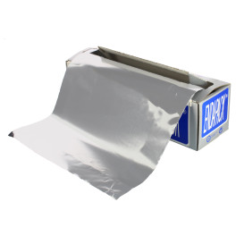 Folia Aluminowe Spożywcza 30cm x 300m 3Kg z Dozownik (6 Sztuk)