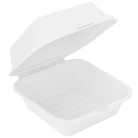 Pudełka na Burgeri Trzciny Cukrowej Białe 152x152x84mm (600 Sztuk)
