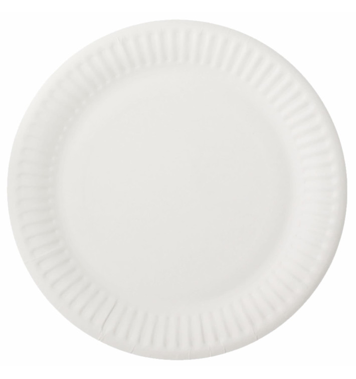 Talerz Papierowe Białe Ø15 cm (100 Sztuk) Talerz Papierowe Białe Ø15 cm (100 Sztuk)