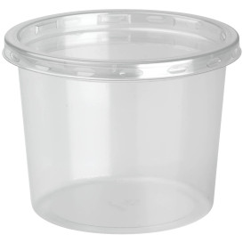 Miski rPET DeliLite z Pokrywką 9,8Oz/279ml (50 Sztuk)