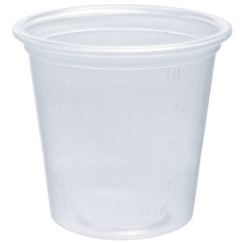 Miski na Sos PP Przezroczyste Pomiarowy 35ml Ø4,8cm (125 Sztuk)