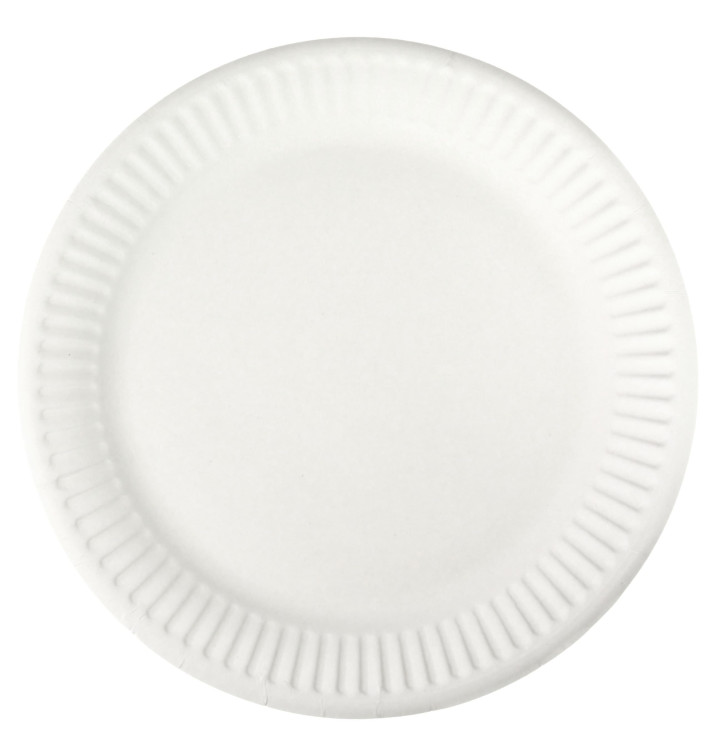 Talerz Papierowe Białe Ø18,5 cm (1000 Sztuk) Talerz Papierowe Białe Ø18,5 cm (1000 Sztuk)